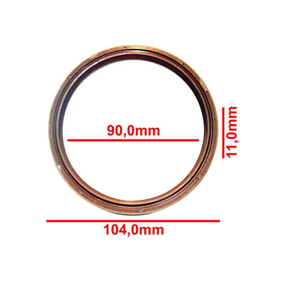 RETENTOR TRASEIRO DO VIRABREQUIM GM ASTRA/VECTRA/OMEGA/S-10/BLAZER 1.8/2.0/2.2/2.4 8/16V - 90X104X11