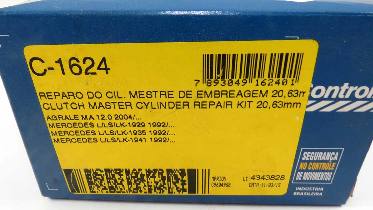 REPARO CILINDRO MESTRE EMBREAGEM 20.63MM MB 1929/1935/1941 13/16