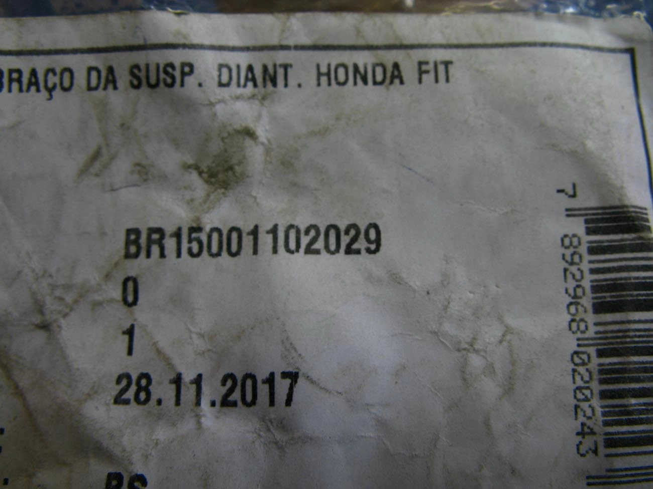 BUCHA DIANTEIRA BANDEJA DIANTEIRA HONDA FIT 2003/ - SUSPENSÃO DIANTEIRA