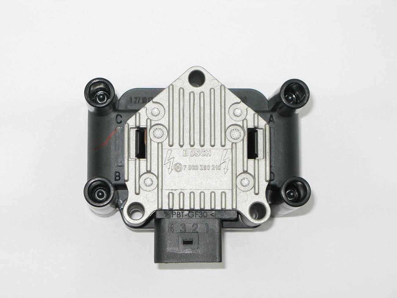 BOBINA IGNIÇÃO CONECTOR 4 PINOS VW GOL/PARATI 02/ POWER TURBO 00/ GOLF 99/ GER. IV KOMBI 1.4