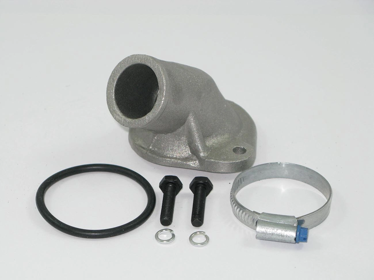 KIT GARGALO FLANGE ALUMÍNIO VÁLVULA TERMOSTÁTICA BOCAL CURTO VW GOL/PASSAT 1.6 SEM