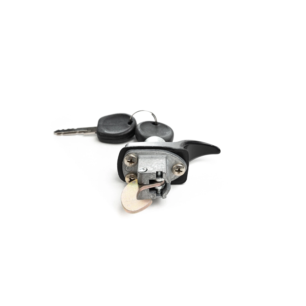 FECHADURA PORTA MALAS VW FUSCA 70/ TODOS - BOTAO TAMPA MOTOR C/CHAVE - PRETO