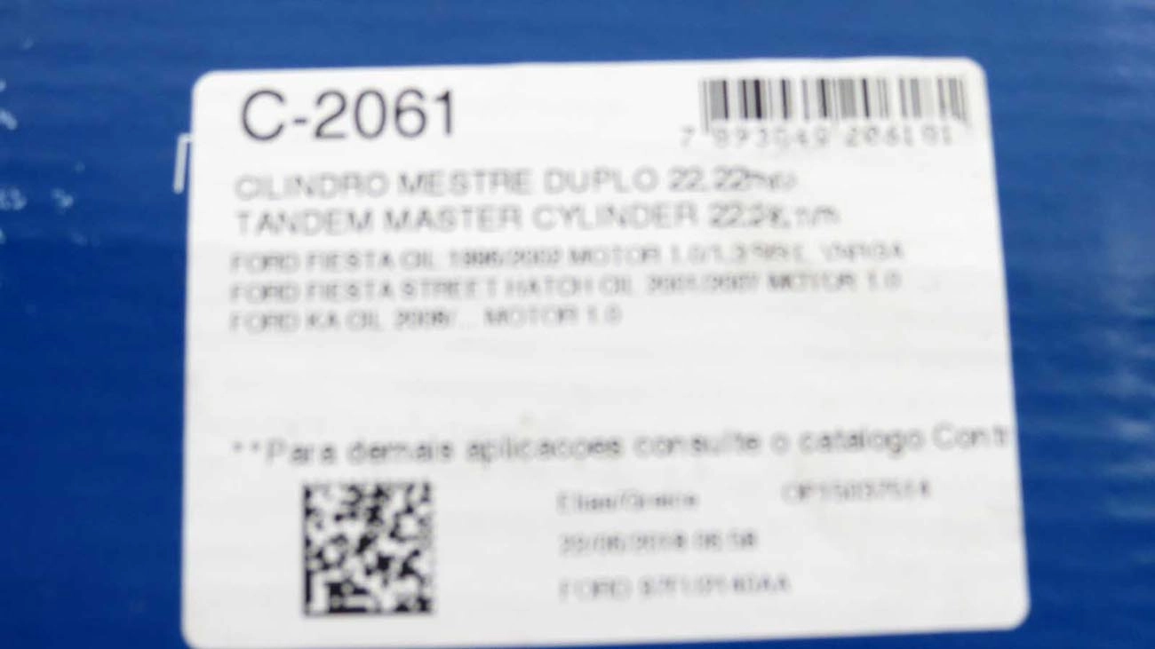 CILINDRO MESTRE FREIO DUPLO 22,22MM FORD FIESTA 1.0/1.3 96/02 STREET