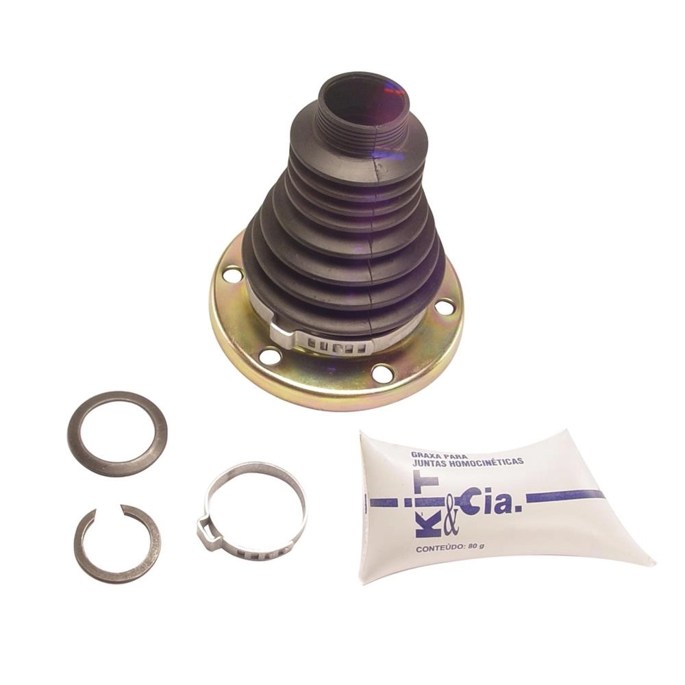 KIT REPARO COIFA HOMOCINÉTICA LADO CÂMBIO COM FLANGE VW FOX/POLO 03/ NOVO 18/ 04/ GOL G5 1.6