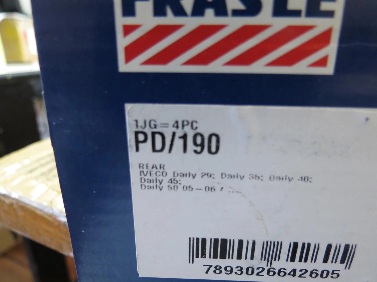 PASTILHA DE FREIO TRASEIRA IVECO DAILY 35C15/40C15/65C15/70C15 - 2011/2025