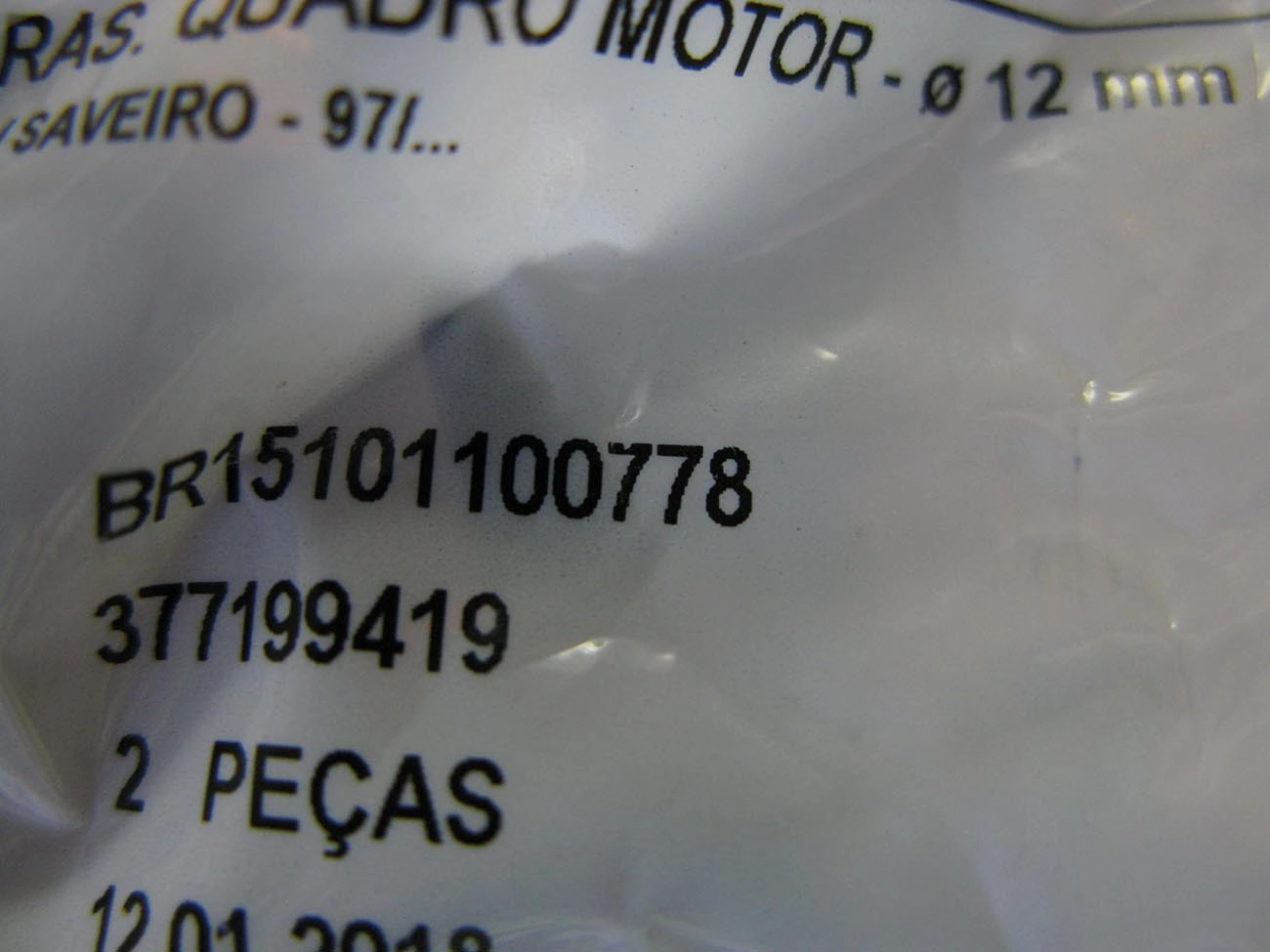 BUCHA TRASEIRA QUADRO MOTOR 12 MM SUSPENSAO VW GOL/PARATI/SAVEIRO 97/ 12MM