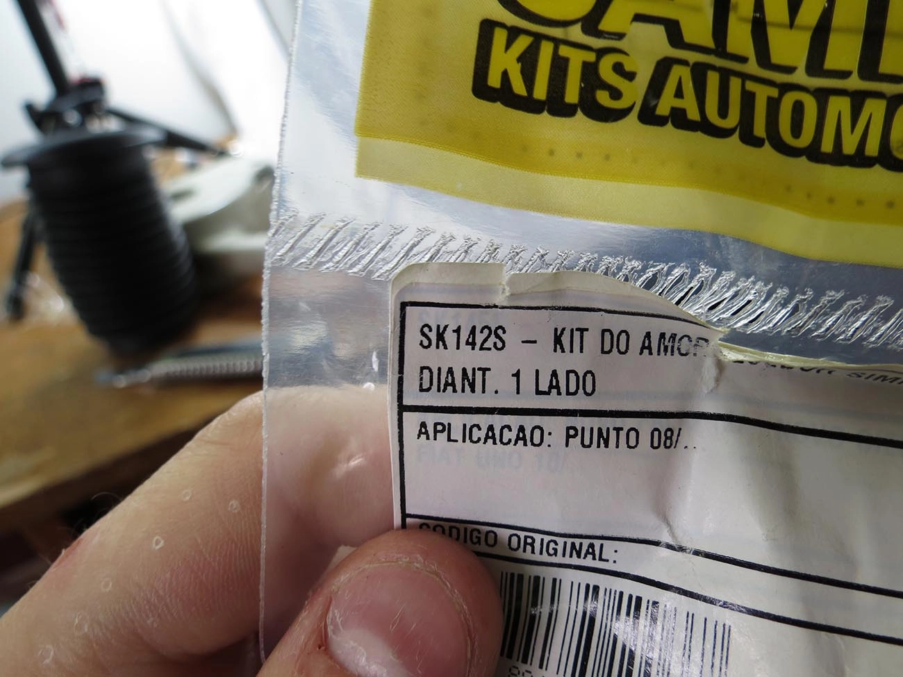 KIT AMORTECEDOR DIANTEIRO FIAT PUNTO 08/12 -  BATENTE E COIFA