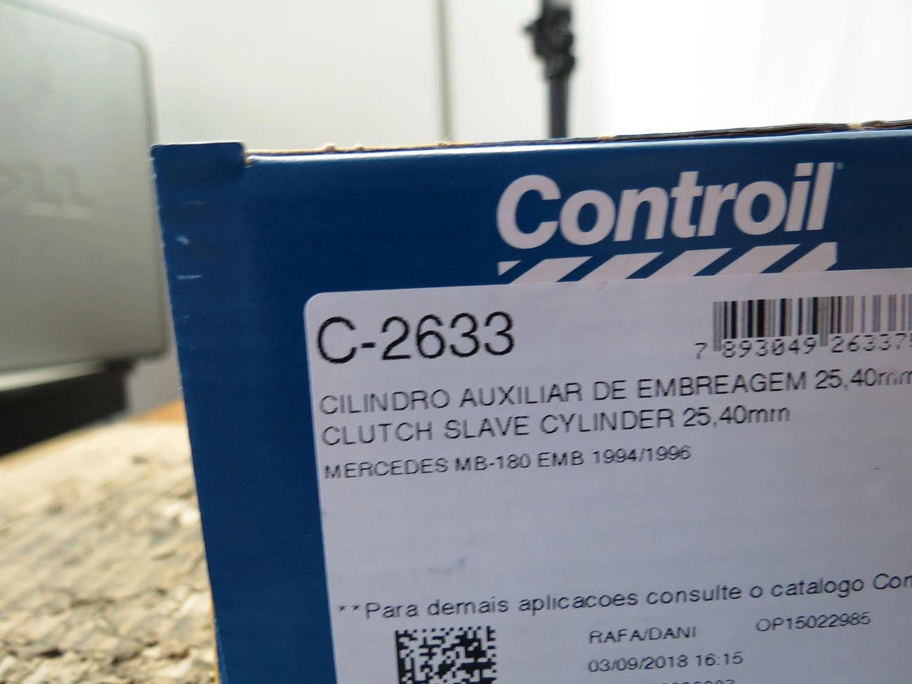 CILINDRO AUXILIAR/ESCRAVO EMBREAGEM MB 180 94/96