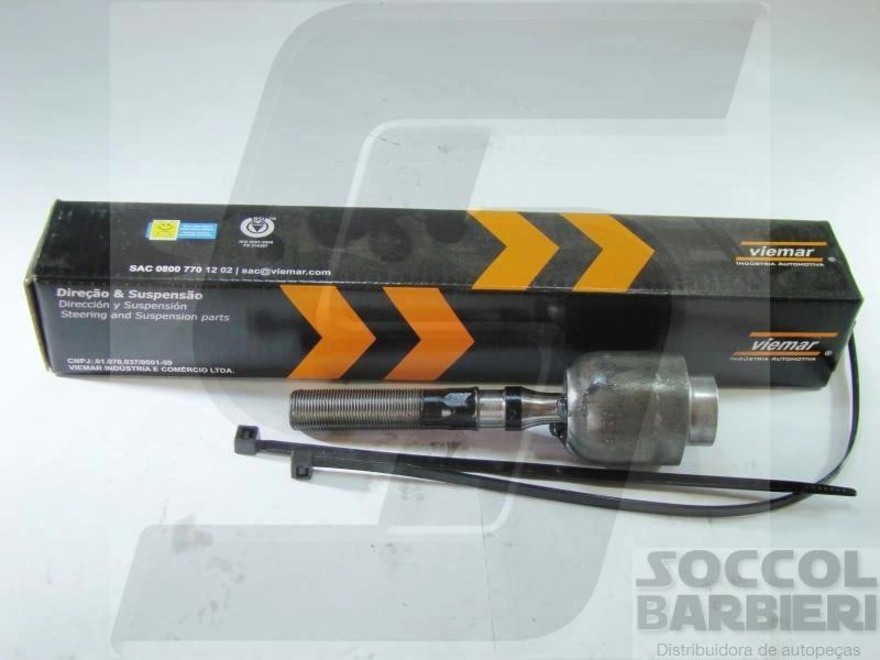ARTICULAÇÃO/BARRA AXIAL DIREÇÃO MECÂNICA M14X1 FIAT 147/OGGI 77/84 - FIORINO 81/88 - PANORAMA 80/88