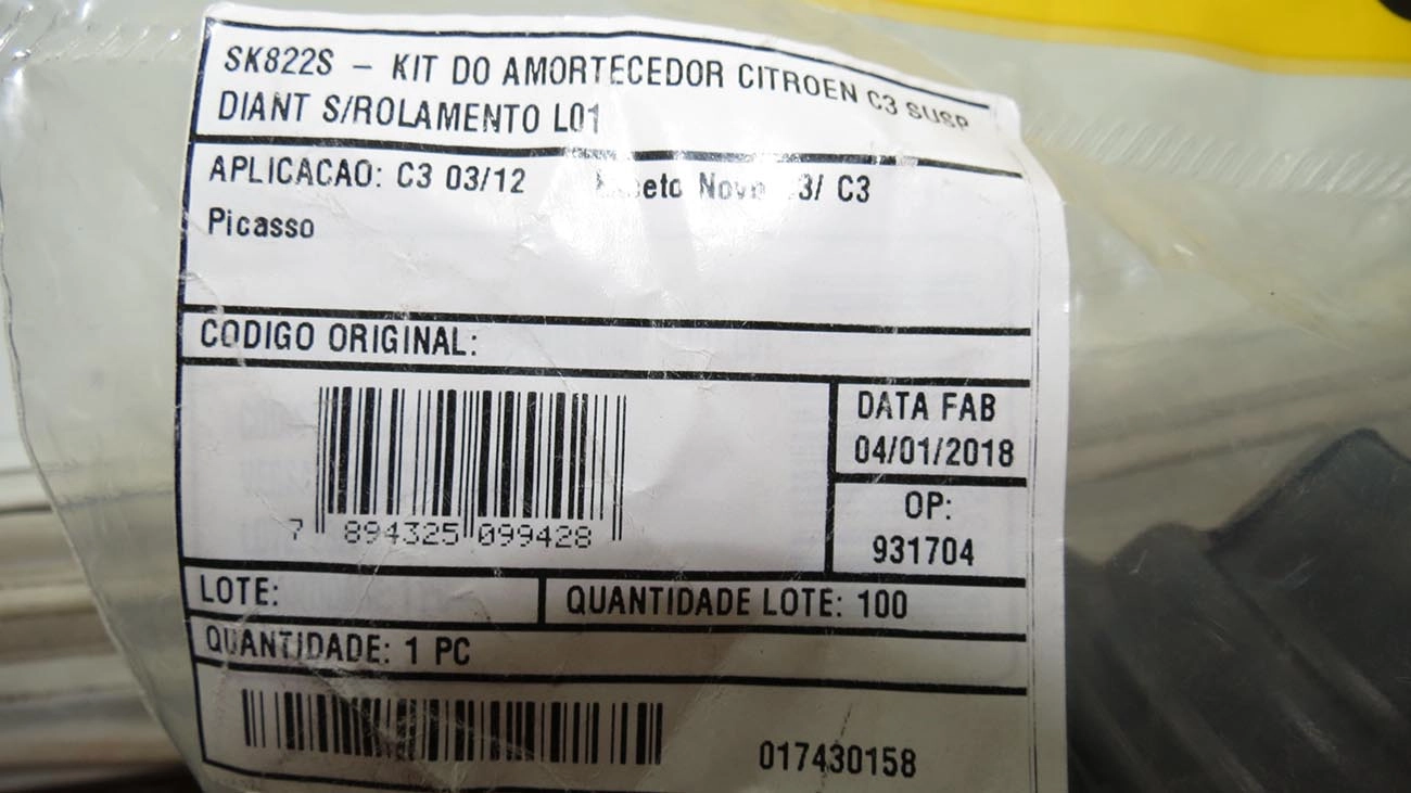 KIT AMORTECEDOR CITROEN C3 2002/ - DIANTEIRO C/COXIM