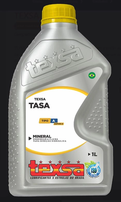 FLUIDO/ÓLEO LUBRIFICANTE MINERAL DIREÇÃO HIDRÁULICA TEXSA TASA ATF TIPO A 1 LITRO FLUIDO/OLEO DIRECAO HIDRAULICA