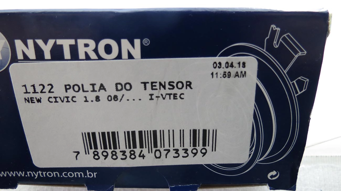 POLIA CORREIA ALTERNADOR VOLARE NEW CIVIC 1.8 06/ GM S-10/NOVA S-10/TRAILBLAZER 16V 11/ - 17X70X30MM