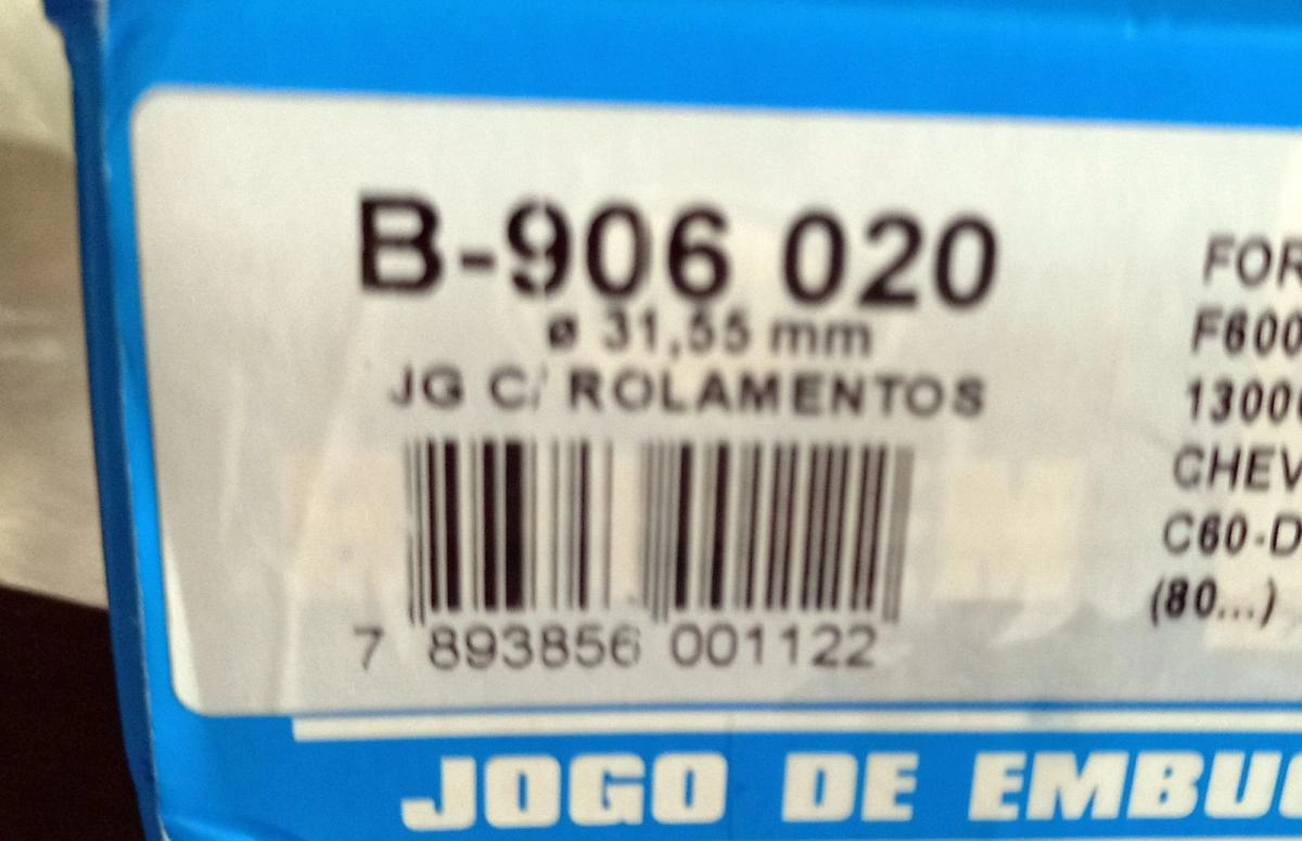 EMBUCHAMENTO DIREÇÃO DIMENSÕES 31.55X192 MEDIDA 020 FORD F-600 72/ F-750/7000/8000/11000/13000/21000