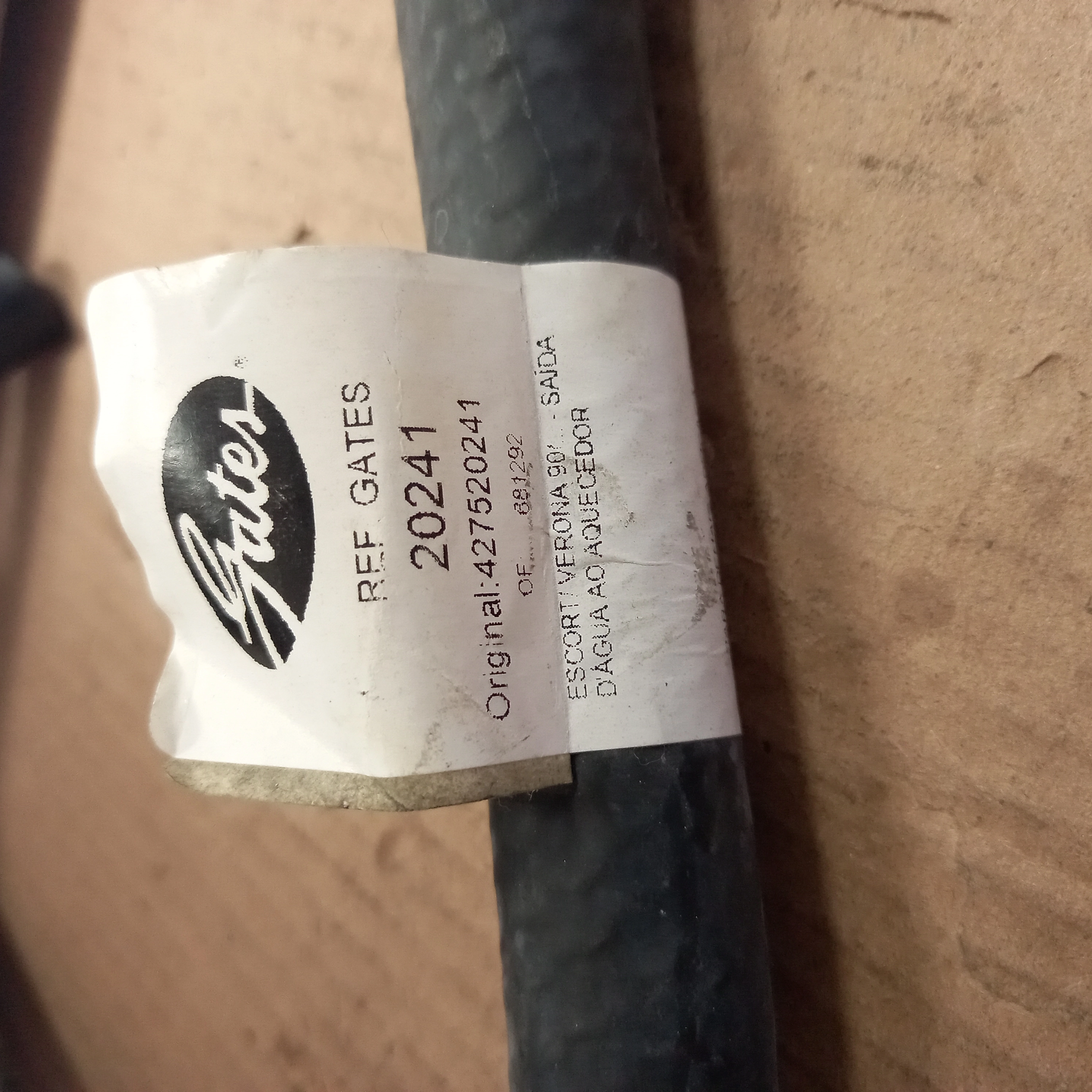 MANGUEIRA SAÍDA D'ÁGUA AO AQUECEDOR FORD ESCORT/VERONA 90/92 SAIDA DAGUA