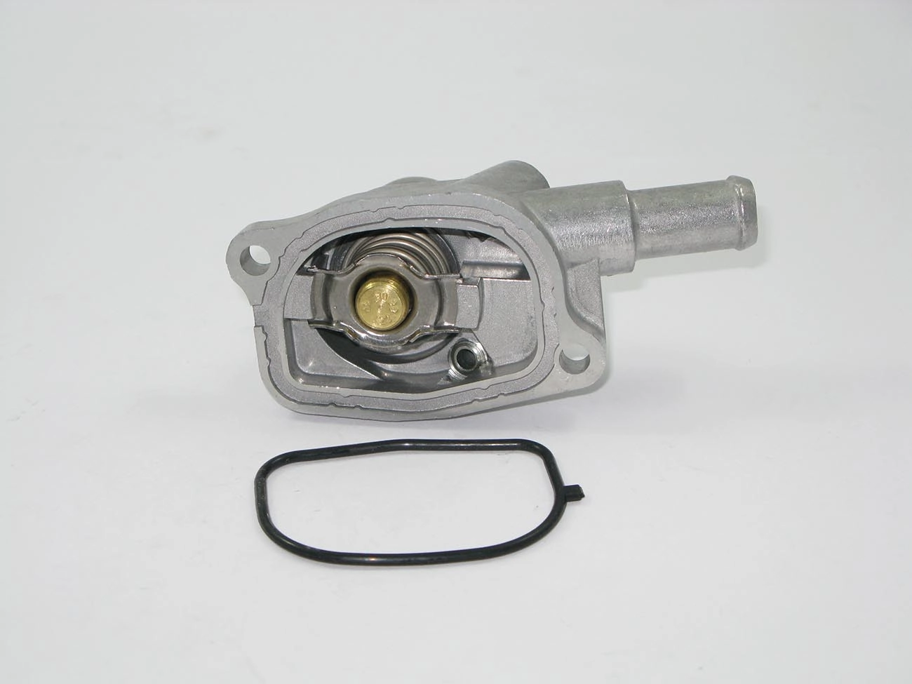 VÁLVULA TERMOSTÁTICA COM CARCAÇA ALUMÍNIO SEM SENSOR MOTOR FIRE EVO FIAT NOVO UNO/PALIO 1.0/1.4 10/ NOVA FIORINO 14/ 500 12/ MOBI 16/
