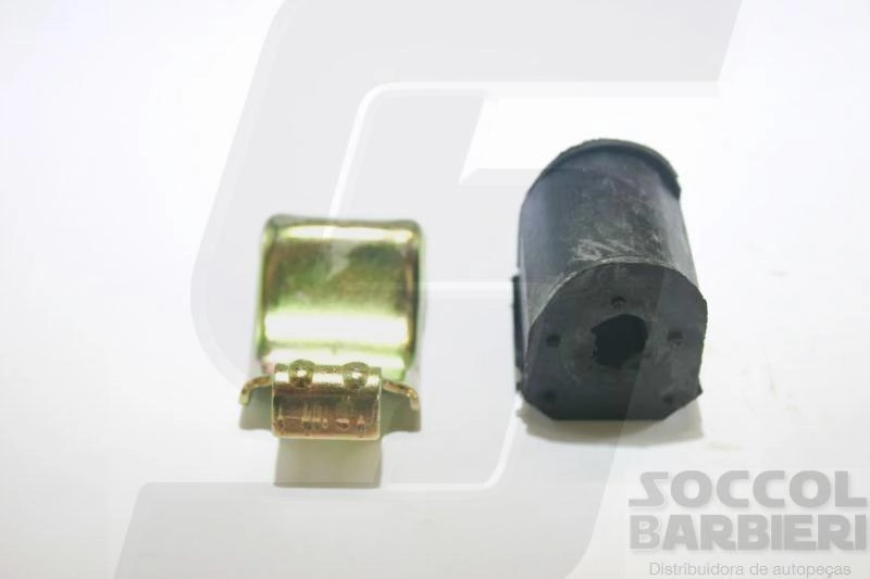 KIT BUCHA CENTRAL BARRA ESTABILIZADORA SUSPENSÃO DIANTEIRA FURO 20MM ESTABILIZADOR DIANTEIRO RENAULT CLIO/SCENIC ABRAÇADEIRA