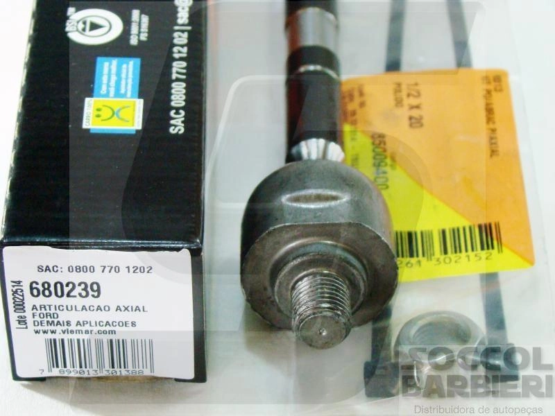 ARTICULAÇÃO/BARRA AXIAL DIREÇÃO MECÂNICA FORD KA 97/07