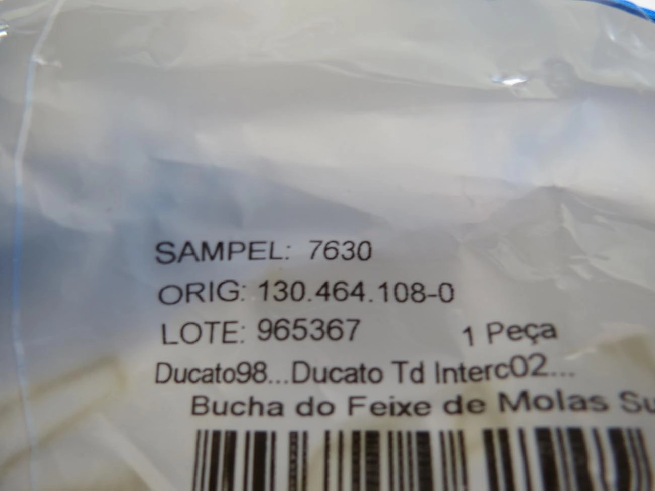 BUCHA MOLA FIAT DUCATO 98/ - PARTE DIANTEIRA