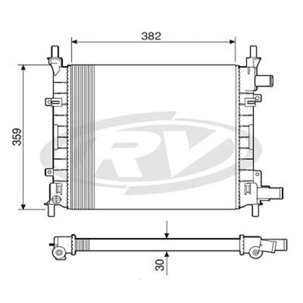 RADIADOR ÁGUA MOTOR CONSTRUÇÃO EXPANDIDO SEM AR CONDICIONADO MANUAL FORD KA 1.0/1.3 8V 1997/1999 ENDURA