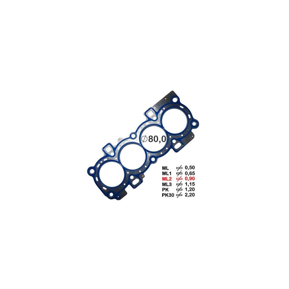 JUNTA CABEÇOTE METÁLICA 0,90M FORD ECOSPORT 1.6 12/17 - FIESTA 1.5/1.6 10/19 - FOCUS 1.6 10/ - SIGMA