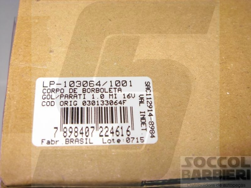 CORPO DE BORBOLETA  TBI - VW GOL/PARATI 1.0 16V 97/2001 - MI