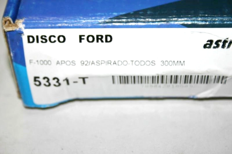 DISCO EMBREAGEM FORD F-1000/4000 MWM 04.92/ - TURBO TODOS - 300MM