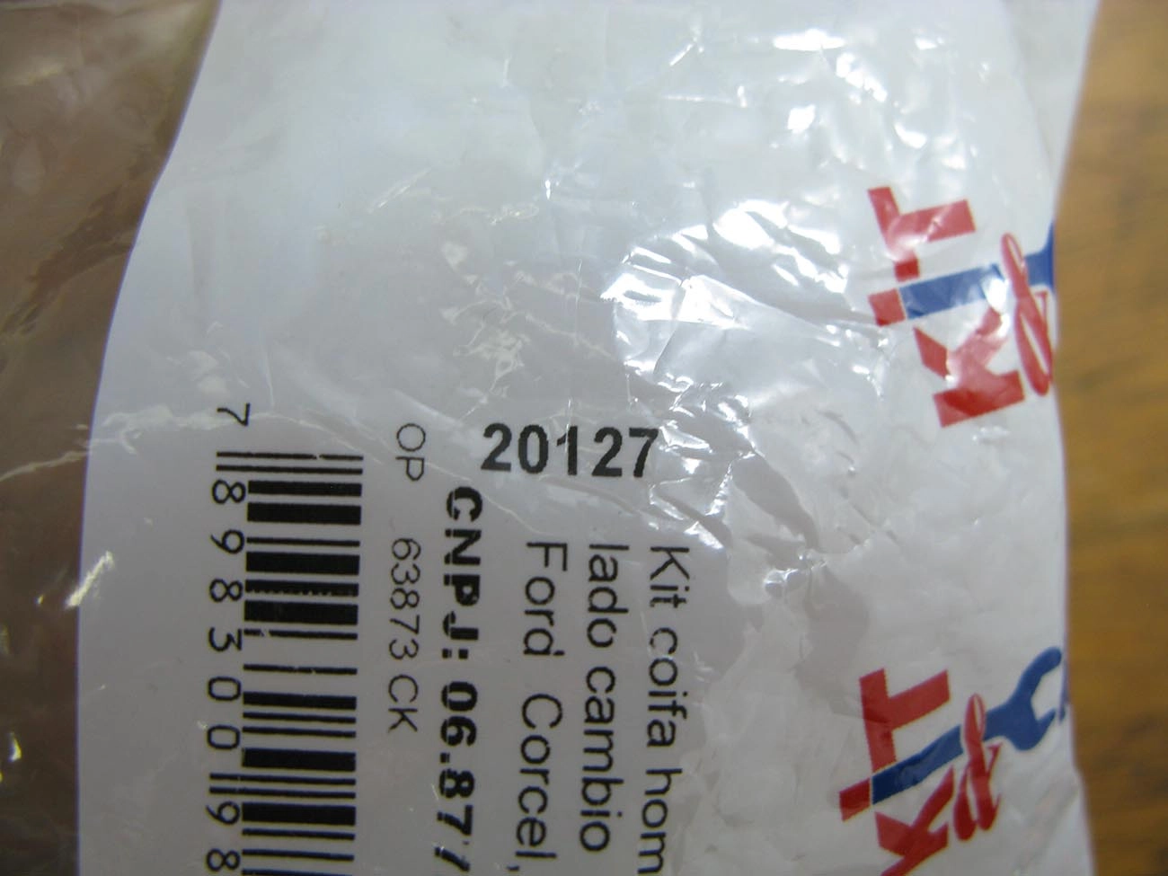 KIT REPARO COIFA HOMOCINÉTICA LADO CÂMBIO 17X80X111MM FORD CORCEL/BELINA/DEL REY/PAMPA 71/89