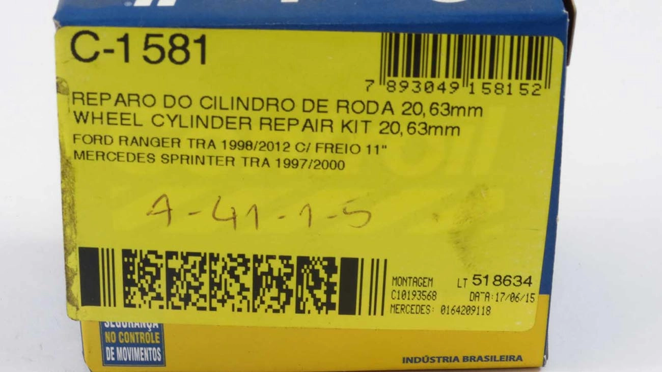 REPARO CILINDRO RODA MB SPRINTER 97/ - 13/16 - TRASEIRO