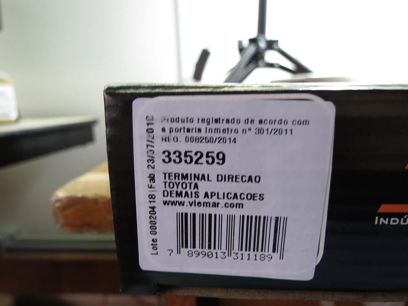 TERMINAL DIREÇÃO INTERNO LONGO LD/LE TOYOTA HILUX PICK-UP 91/05 4X4 - SW4 91/95 - 205MM