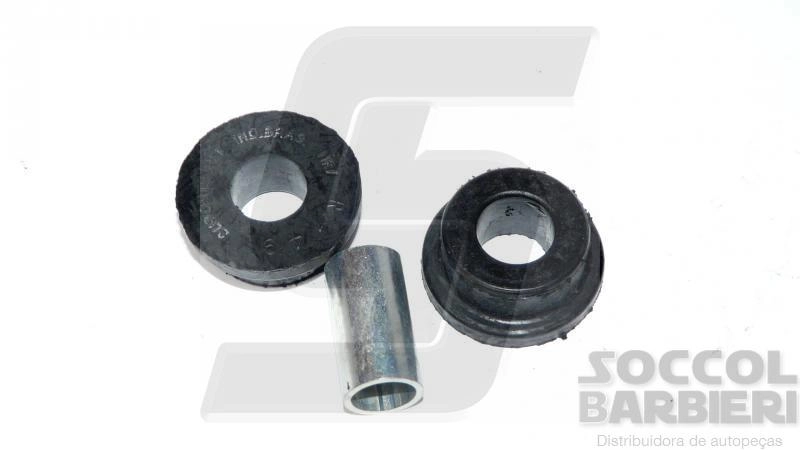 BUCHA BIPARTIDA COM TUBO OLHAL BARRA ESTABILIZADORA MB 709/712/812/914 DIANTEIRO