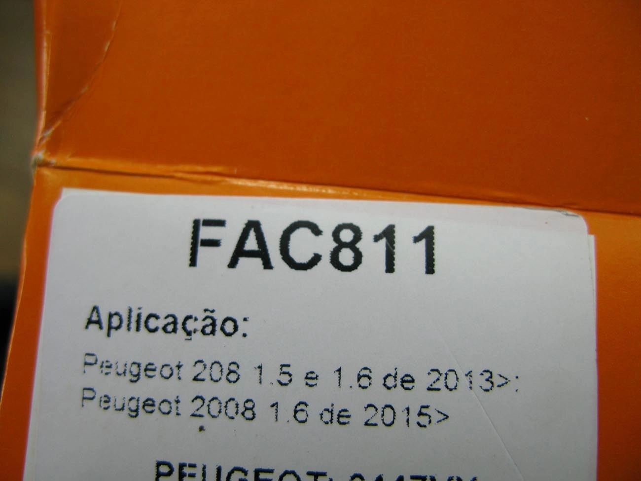 FILTRO AR CONDICIONADO PEUGEOT 208 2013/ - 2008 2015/ - CITROEN NOVO C3 2013/