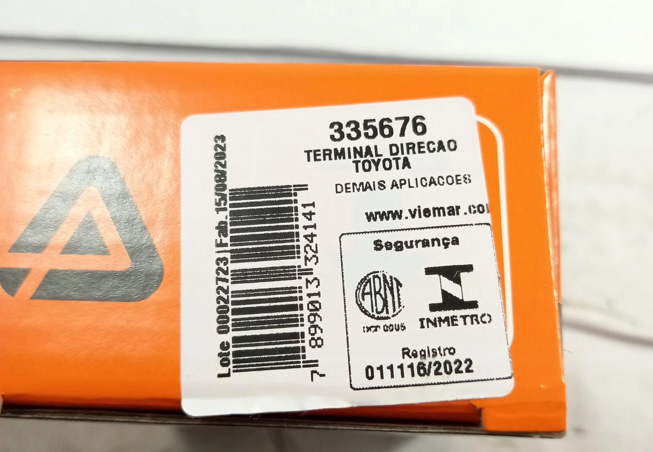 TERMINAL DIREÇÃO DIREITO/ESQUERDO TOYOTA HILUX SW4 16/22 - PICK-UP 16/22