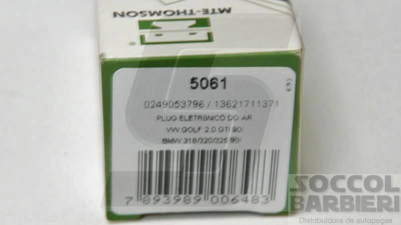 PLUG ELETRONICO VW GOLF 1.6/2.0/2.8/2.9 94/ - KOMBI 1.6 97/ - SENSOR DO AR
