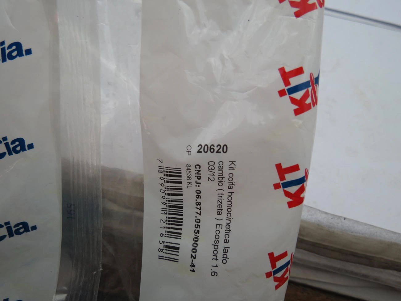 KIT REPARO HOMOCINÉTICA LADO CÂMBIO TRIPOIDE FORD NOVA ECOSPORT 2.0 04/12