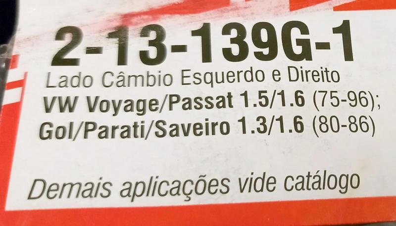 KIT REPARO COIFA HOMOCINÉTICA LADO CÂMBIO COM FLANGE VW GOL/PARATI/SAVEIRO 86/ SANTANA /92 21X53X82 MM