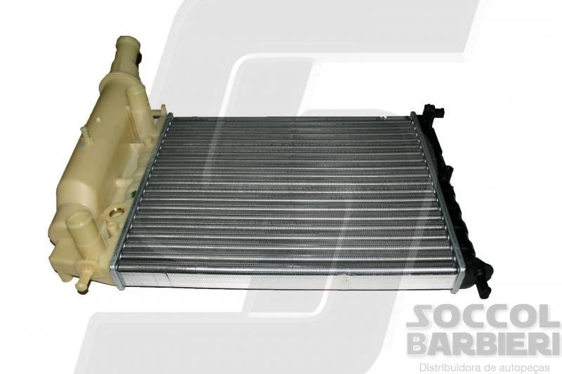 RADIADOR COM RESERVATÓRIO FIAT PALIO 1.0 8V 96/00 - SIENA 1.0 16V FIRE 01/02 - SEM AR CONDICIONADO
