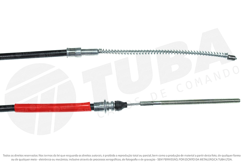 CABO DE FREIO TRASEIRO ESQUERDO GM S-10/S-10 97/11 TODOS - 1345MM