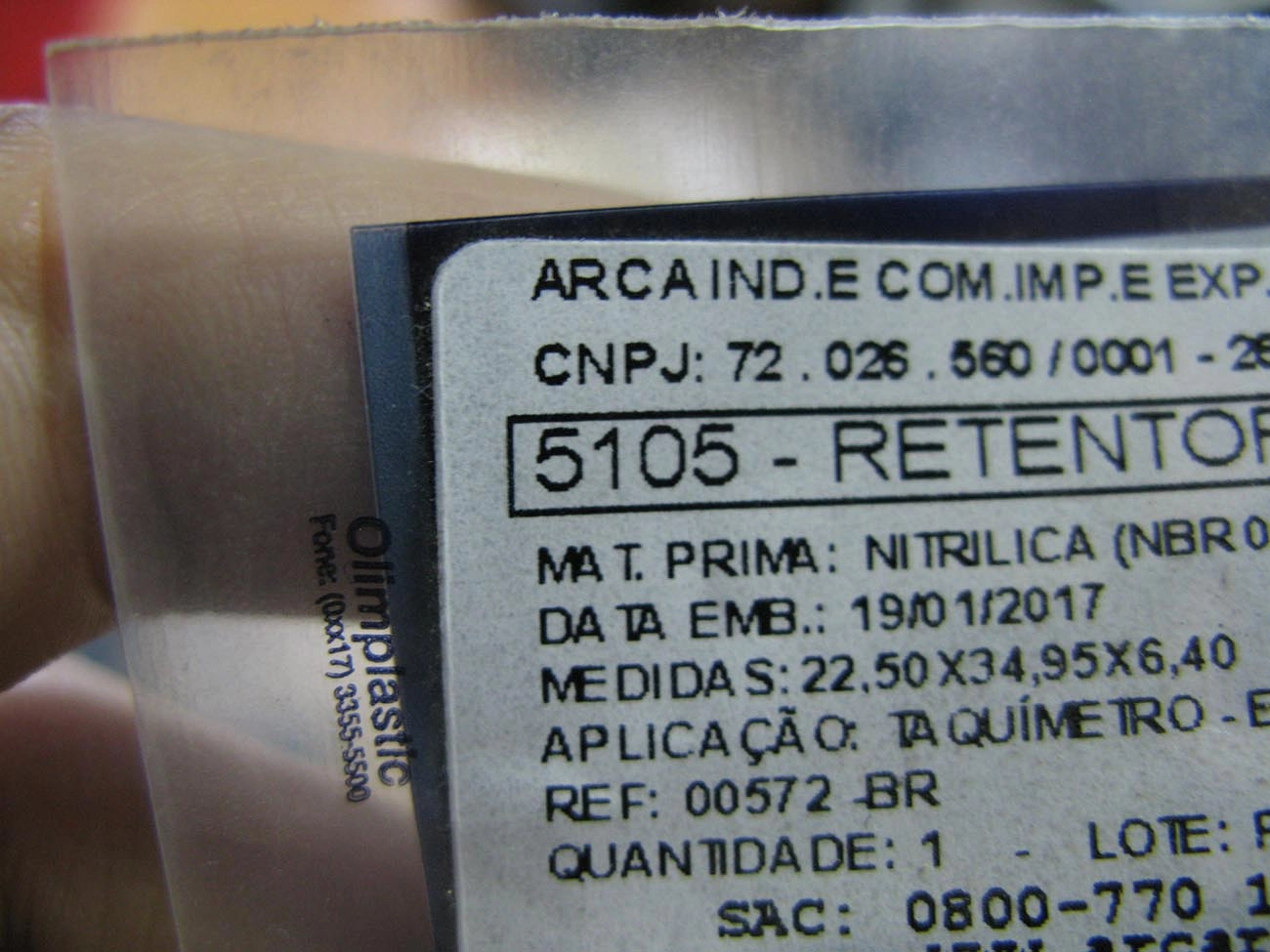 RETENTOR UNIVERSAL LINHA AGRÍCOLA/AMARELA/PESADA 22,50X34,95X6,40MM