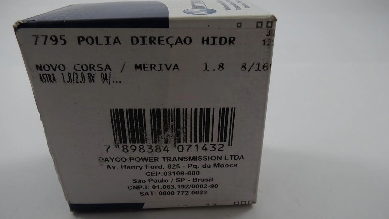 POLIA CORREIA DIREÇÃO HIDRÁULICA FIAT STILO GM NOVO CORSA ASTRA 04/ 1.8 8,30X56X25MM