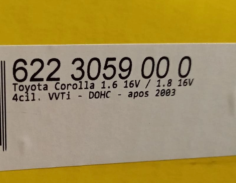 KIT EMBREAGEM TOYOTA COROLLA 1.6/1.8 16V 2003/2008- FIELDER 1.8 16V 2004/2007 - 215MM