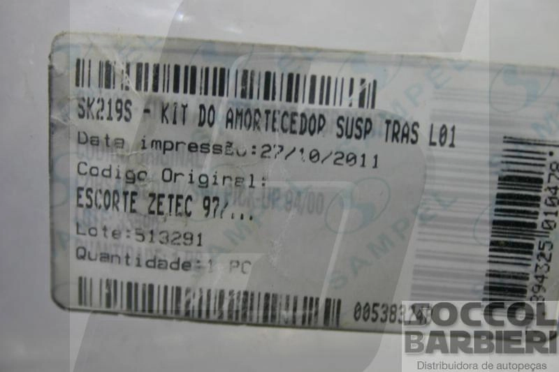 KIT AMORTECEDOR FORD ESCORT 97/ - TRASEIRO C/COXIM