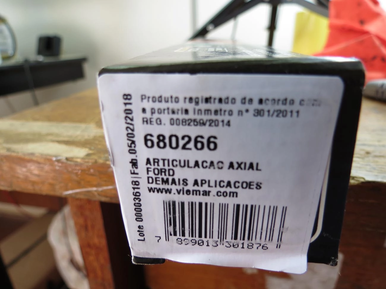ARTICULAÇÃO/BARRA AXIAL M14X1,5 DIREÇÃO HIDRÁULICA FORD ECOSPORT 4X4 03/12