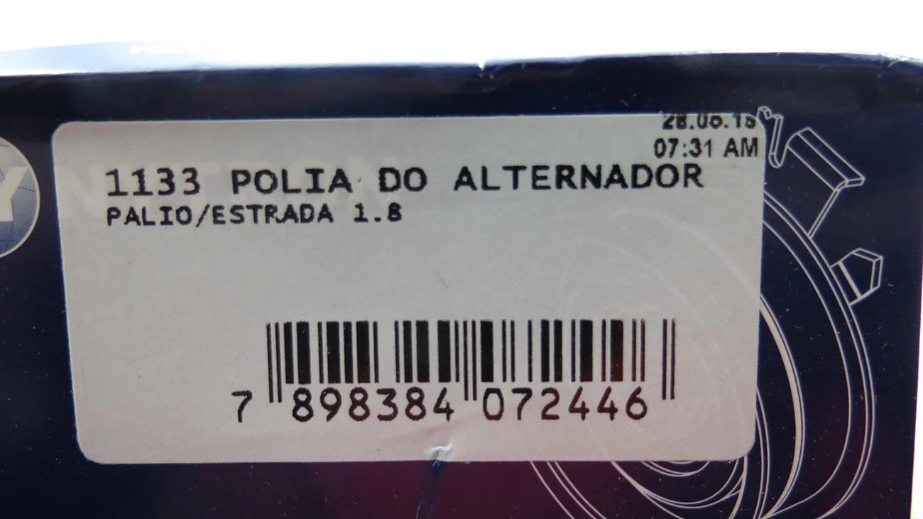 POLIA CORREIA ALTERNADOR FIAT DOBLO/ PALIO/IDEA/STRADA 1.8 2004/ - 17X26,4X70MM