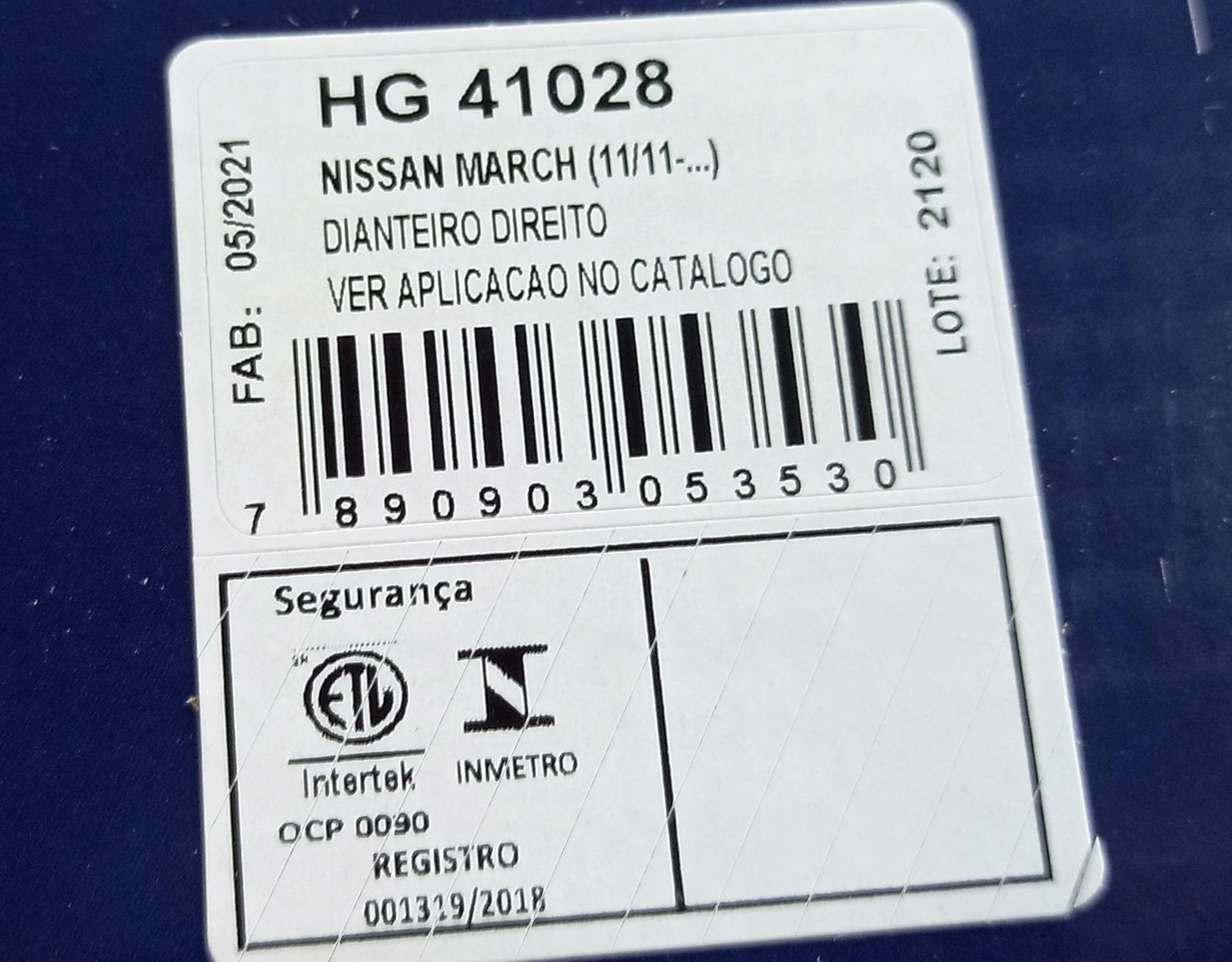 AMORTECEDOR DIANTEIRO DIREITO NISSAN MARCH 2011/2020