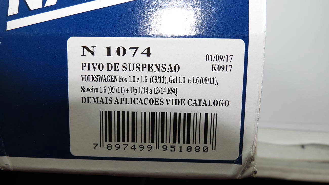 PIVÔ SUSPENSÃO VW GOL/VOYAGE/FOX 2008/ - SAVEIRO 2009/ - DIR. HIDR. ESQ/MEC. DIR. - UP 2014/ ESQ.