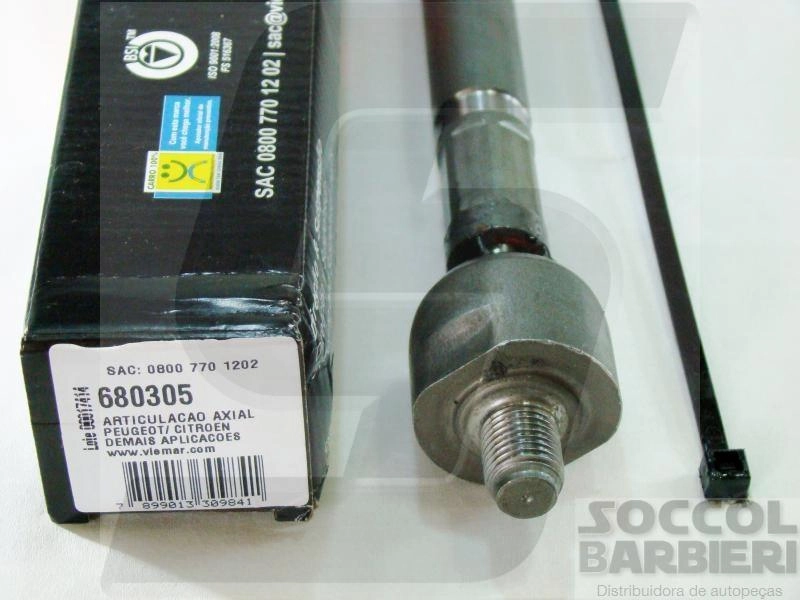 ARTICULAÇÃO/BARRA AXIAL DIREÇÃO HIDRÁULICA DH PEUGEOT 307 01/11 CITROEN C4 04/14 PALLAS 07/12 VTR 04/09