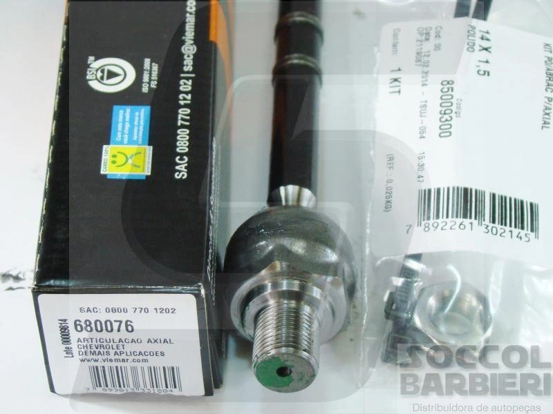 ARTICULAÇÃO/BARRA AXIAL DIREÇÃO GM ASTRA 99/11 ZAFIRA 01/12 VECTRA 06/11 GT 07/11