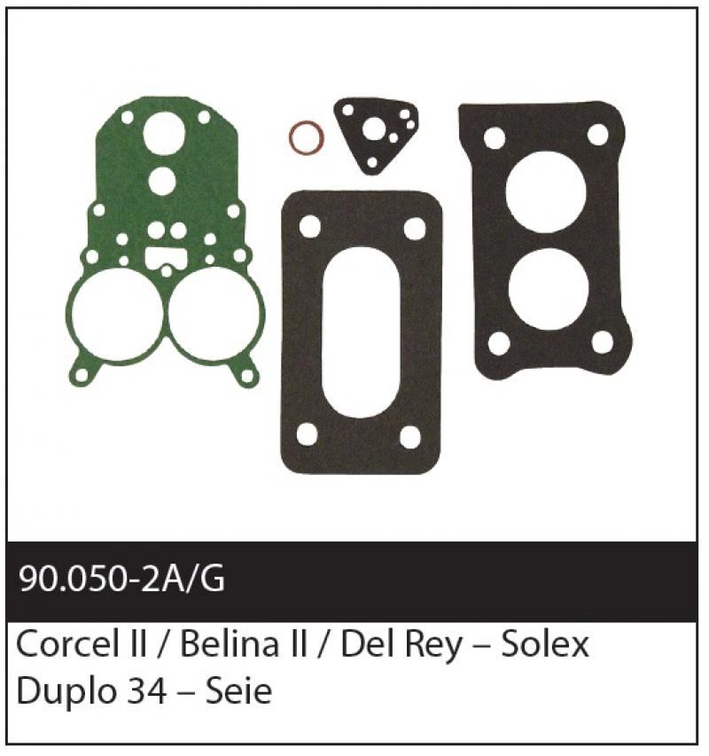 JOGO JUNTAS CARBURADOR FORD CORCEL/DEL REY/PAMPA - BROSOL DUPLO BROSOL 34