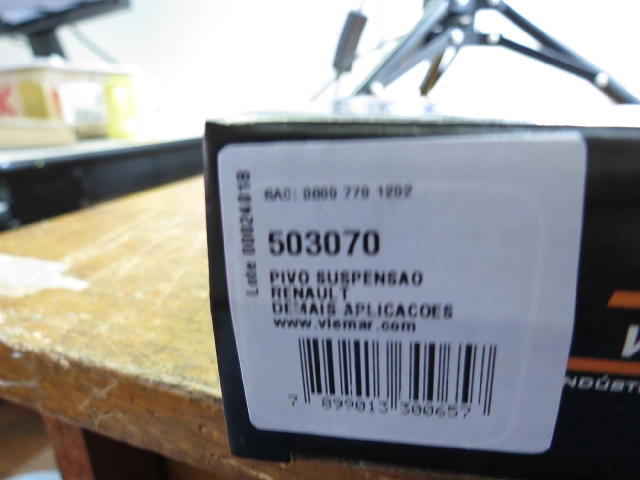 PIVÔ SUSPENSÃO DIREITO/ESQUERDO RENAULT CLIO/KANGOO 03/ SCENIC 99/ SYMBOL 09/ R-19 88/97 FURO 12,5MM LD/LE