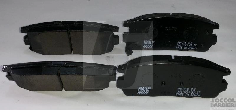 PASTILHA FREIO RODA TRASEIRA GM CAPTIVA 2009/